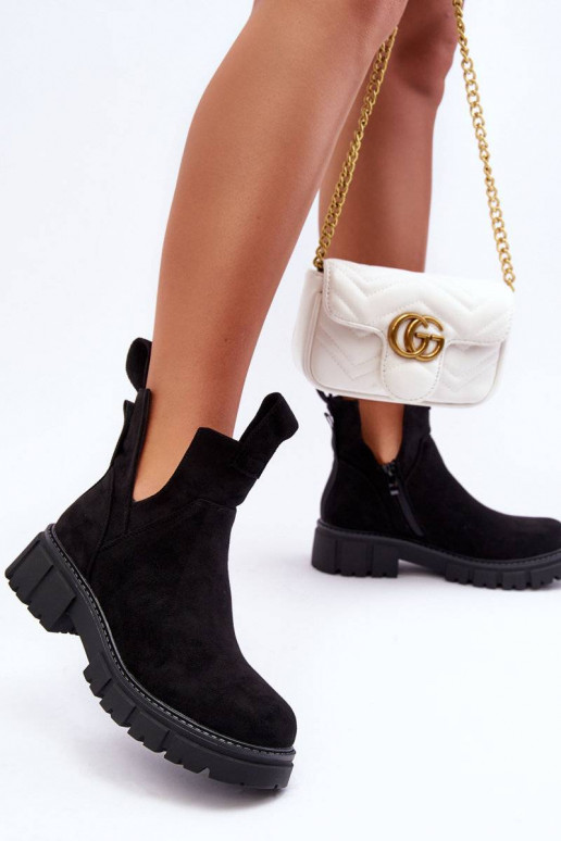 stivali Cut Out colore nero Heaven stivali Cut Out colore nero Heaven