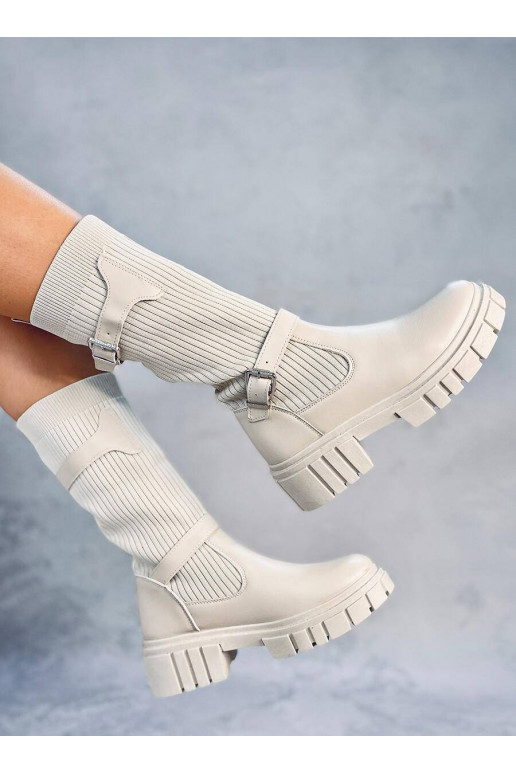 Stivali lunghi colore beige RHEA BEIGE Stivali lunghi colore beige RHEA BEIGE