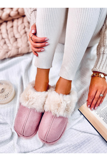 Pantofole con pelliccia colore rosa OTTEYS
