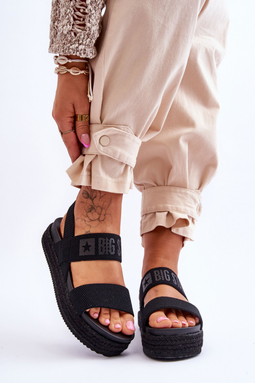 Sandali neri del modello Big Star