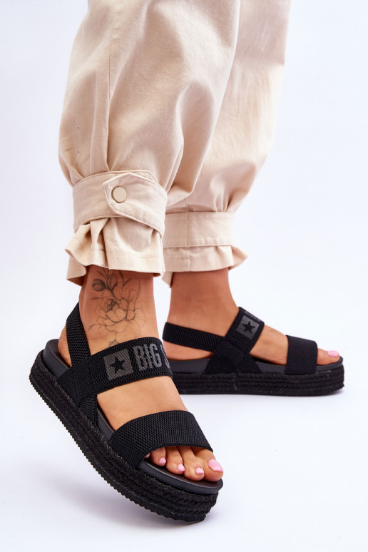 Sandali neri del modello Big Star