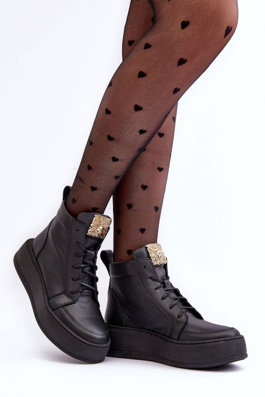 Stivaletti stringati colore nero Nicole Stivaletti stringati colore nero Nicole