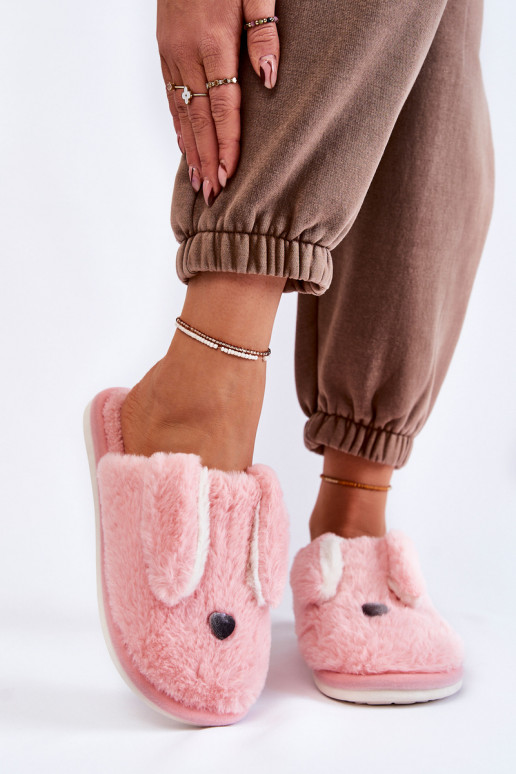 Infradito con pelliccia Remmi nella tonalità rosa chiaro