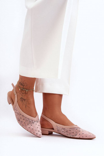 Ballerine con pois in colore rosa Adore