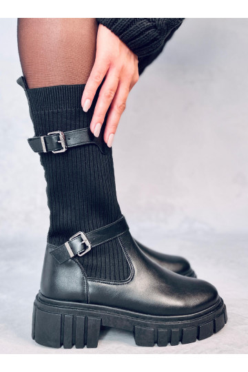 Stivali lunghi in colore nero RHEA BLACK