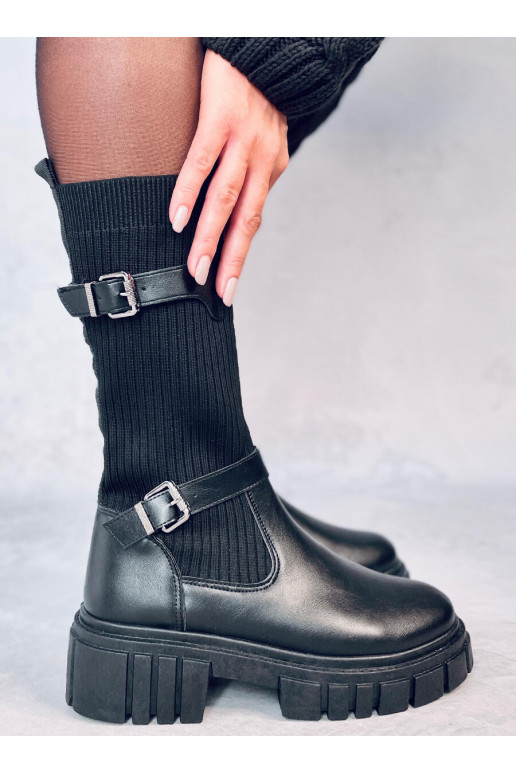 Stivali lunghi in colore nero RHEA BLACK