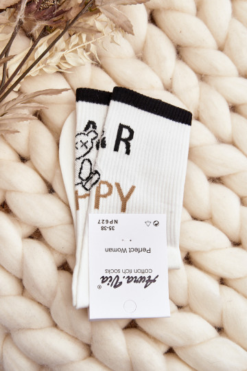 Calzini con scritta in bianco 2