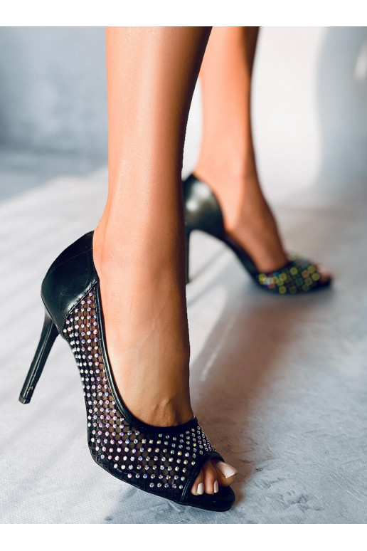 Scarpe col tacco VETRO NERO