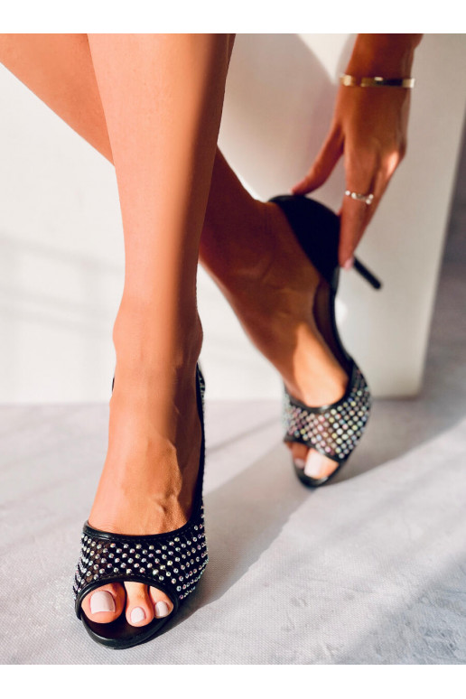 Scarpe col tacco VETRO NERO