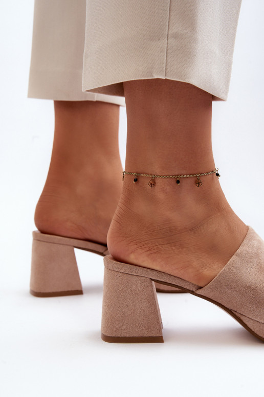 Sandali con tacco Bralya beige Sandali con tacco Bralya beige