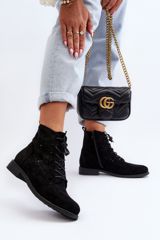 S.Barski Stivali neri con motivi S.Barski Stivali neri con motivi