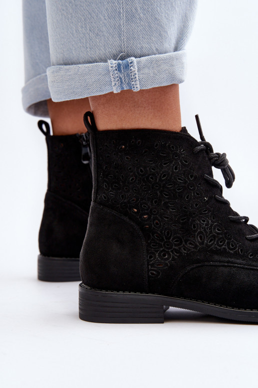 S.Barski Stivali neri con motivi S.Barski Stivali neri con motivi