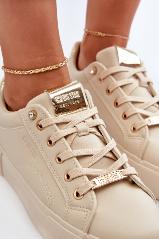 Scarpe da ginnastica modello Big Star beige