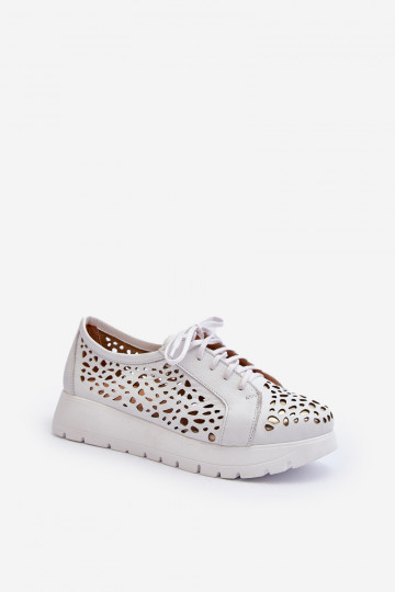 Scarpe con elementi traforati in colore grigio Zazoo 2