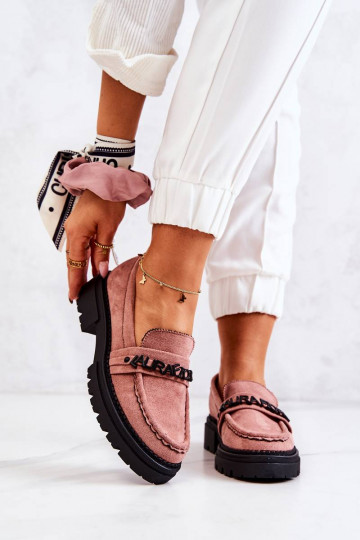 Scarpe in camoscio La.Fi colore rosa Jenefer