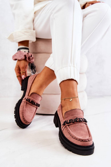 Scarpe in camoscio La.Fi colore rosa Jenefer 2