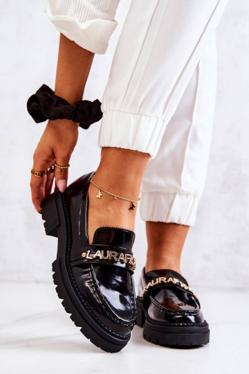 Scarpe effetto laccato La.Fi colore nero Jenefer