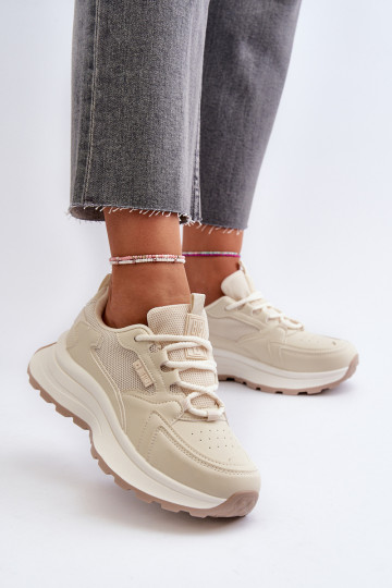 Scarpe da ginnastica modello scarpe beige Big Star