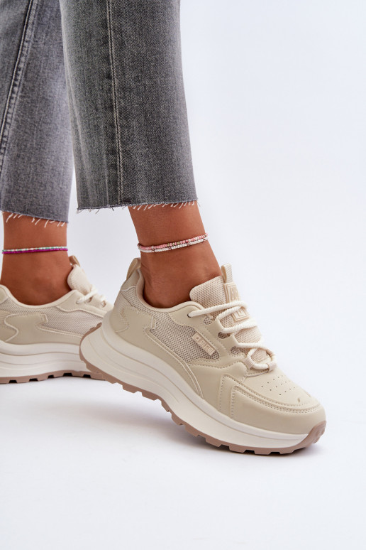 Scarpe da ginnastica modello scarpe beige Big Star