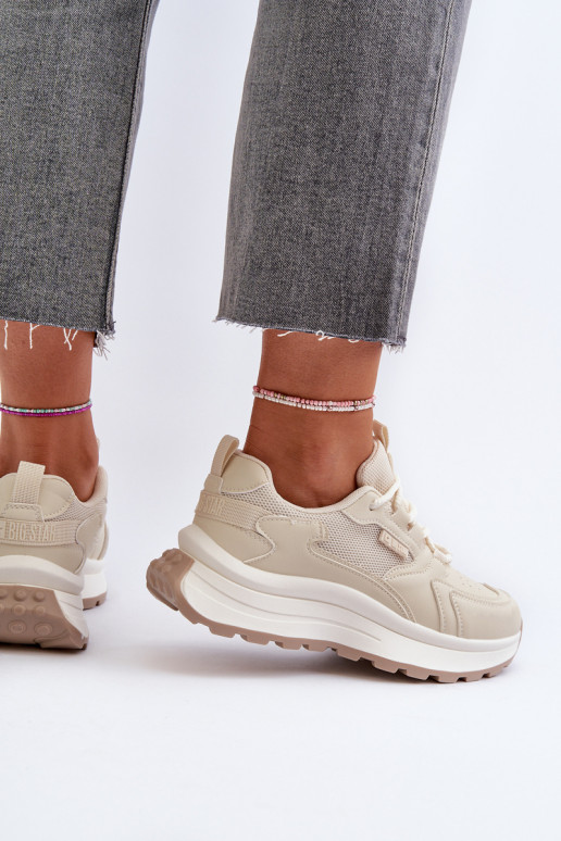 Scarpe da ginnastica modello scarpe beige Big Star
