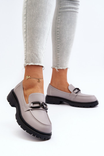 Mocassini colore grigio Imbleria