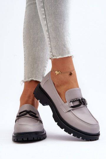 Mocassini colore grigio Imbleria 2