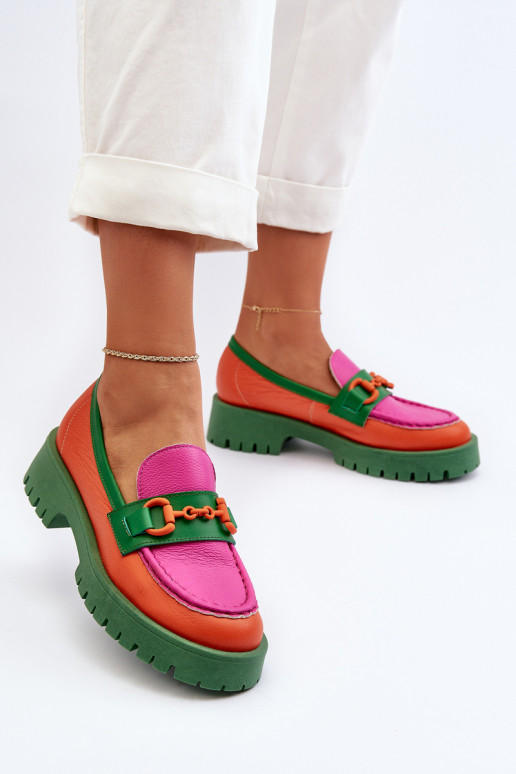 Mocassini CheBello arancioni con... Mocassini CheBello arancioni con...