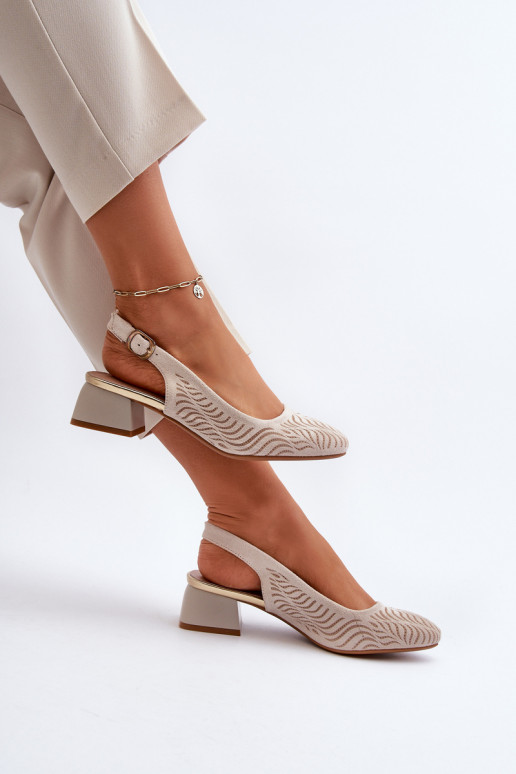 Scarpe con tacco Klocku beige Gemifa Scarpe con tacco Klocku beige Gemifa