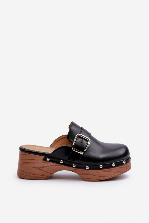 Infradito con fibbie in colore nero... Infradito con fibbie in colore nero...