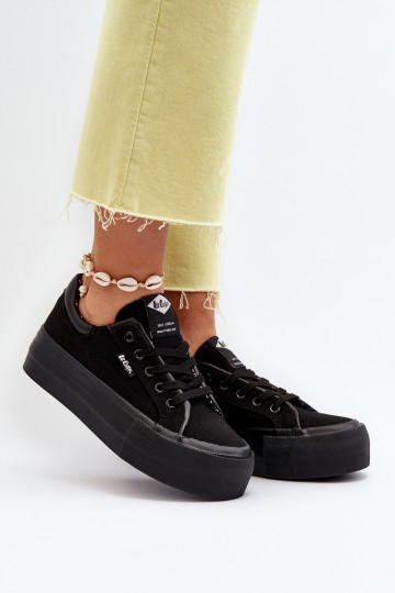 Scarpe per il tempo libero con plateau Lee Cooper nere 2