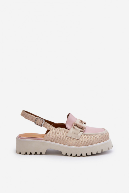 Sandali da donna con tacco largo con...