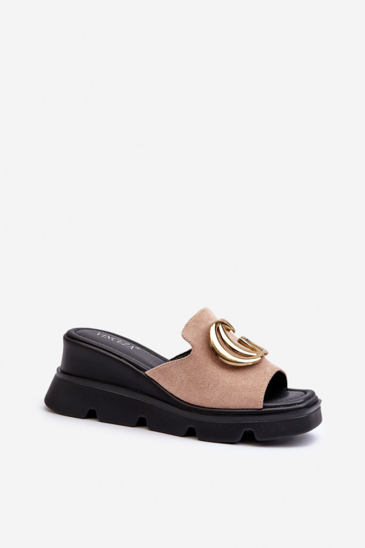 Ciabatte da donna beige Iaria