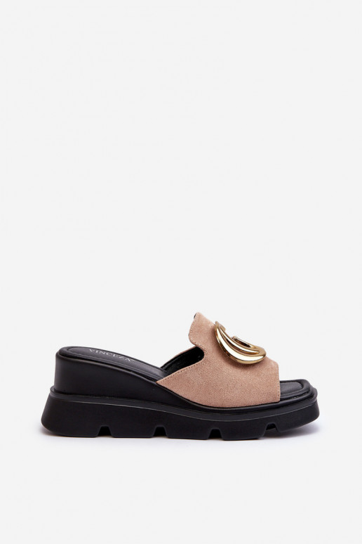 Ciabatte da donna beige Iaria