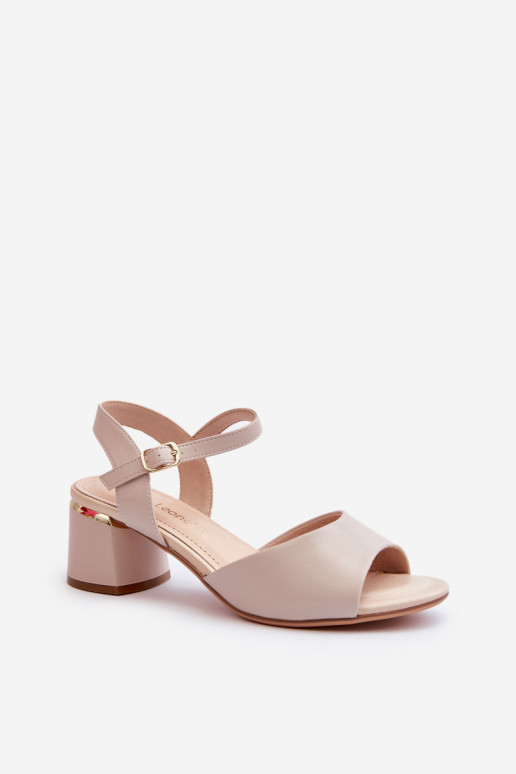 Sandali da donna con tacco basso di...