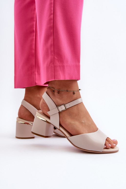 Sandali da donna con tacco basso di...