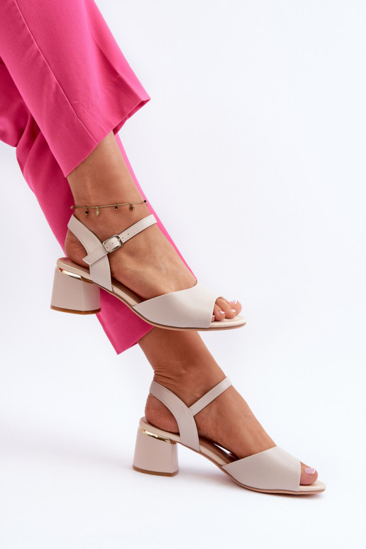 Sandali da donna con tacco basso di...