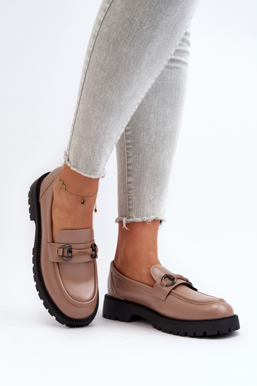 Mocassini beige Ledda