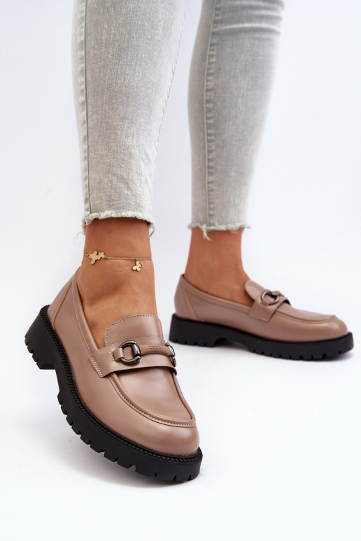 Mocassini beige Ledda