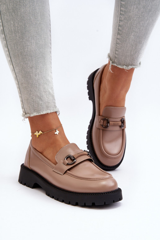 Mocassini beige Ledda