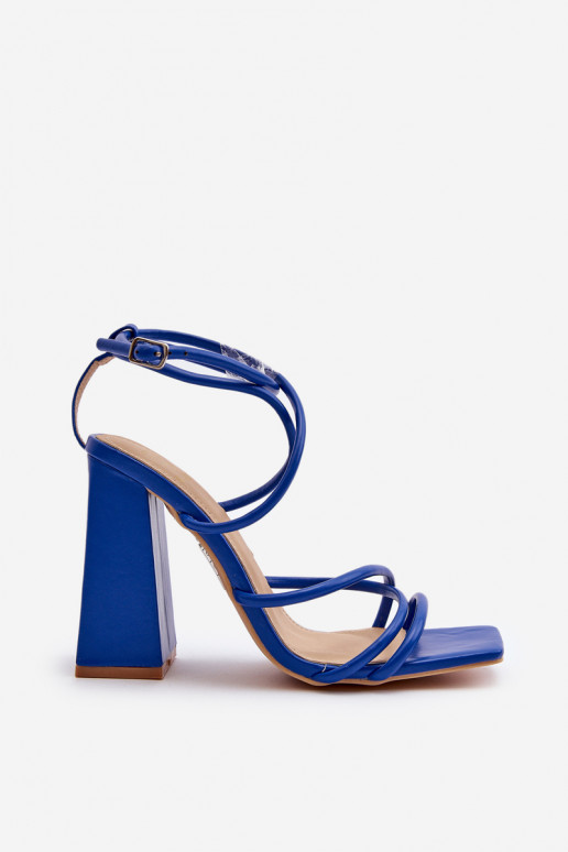 Eleganti sandali con tacco alto in Josette blu