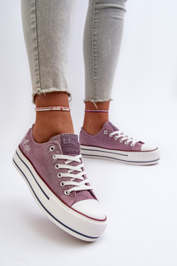 Scarpe casual con suola massiccia Purple Lee Cooper
