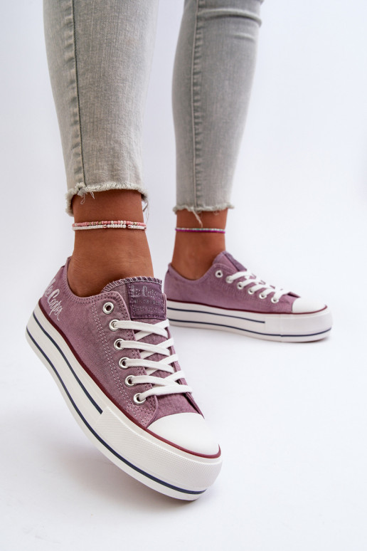 Scarpe casual con suola massiccia Purple Lee Cooper