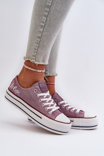 Scarpe casual con suola massiccia Purple Lee Cooper 2