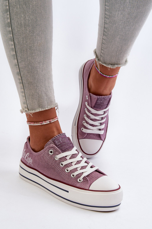 Scarpe casual con suola massiccia Purple Lee Cooper