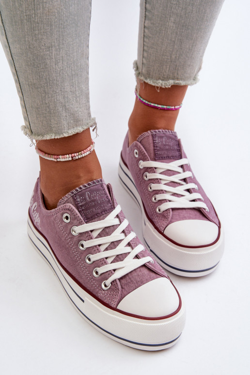 Scarpe casual con suola massiccia Purple Lee Cooper