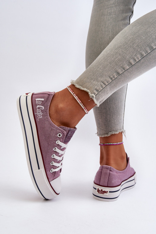 Scarpe casual con suola massiccia Purple Lee Cooper
