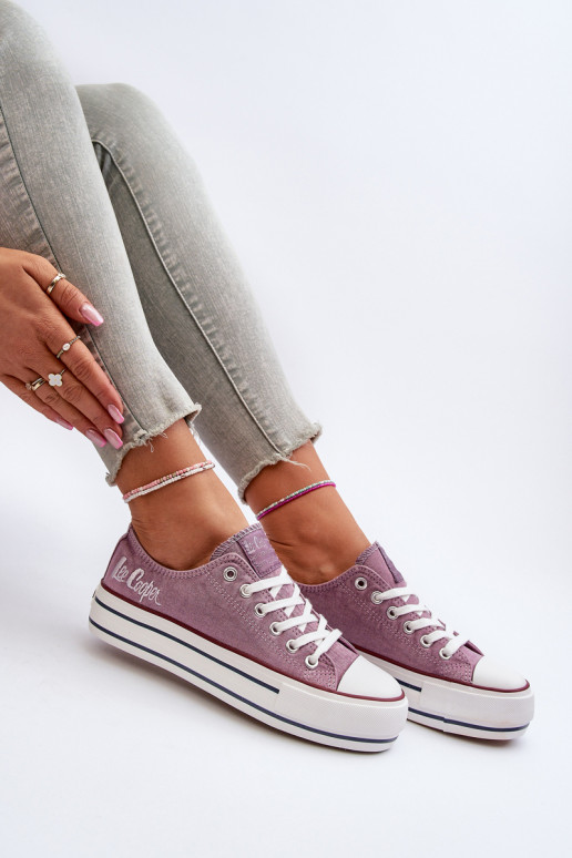 Scarpe casual con suola massiccia Purple Lee Cooper
