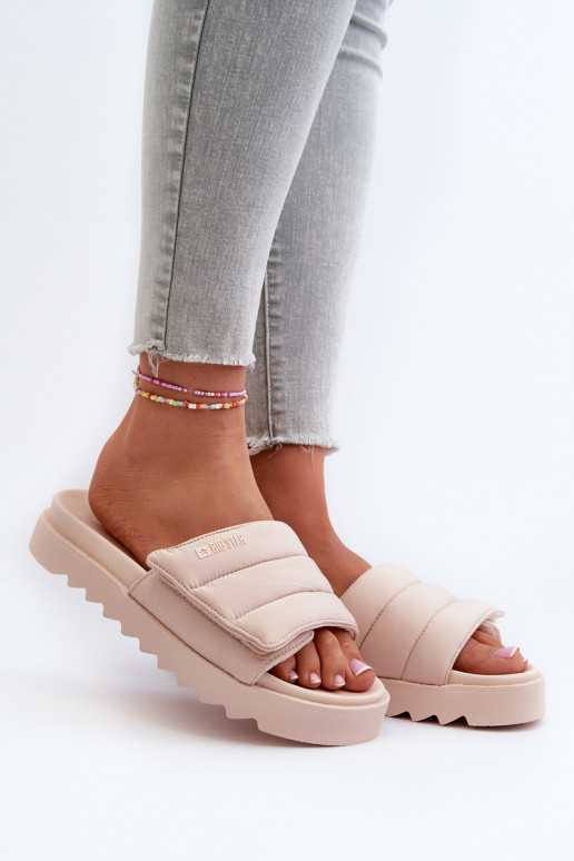 Sandali con plateau Big Star beige