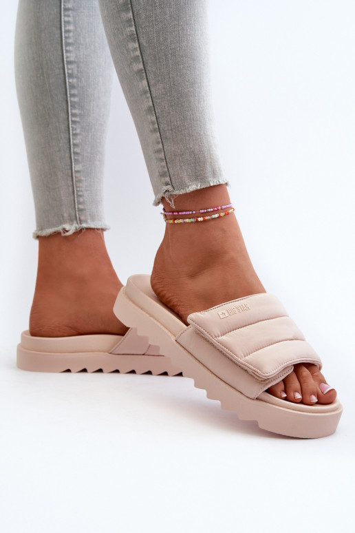 Sandali con plateau Big Star beige