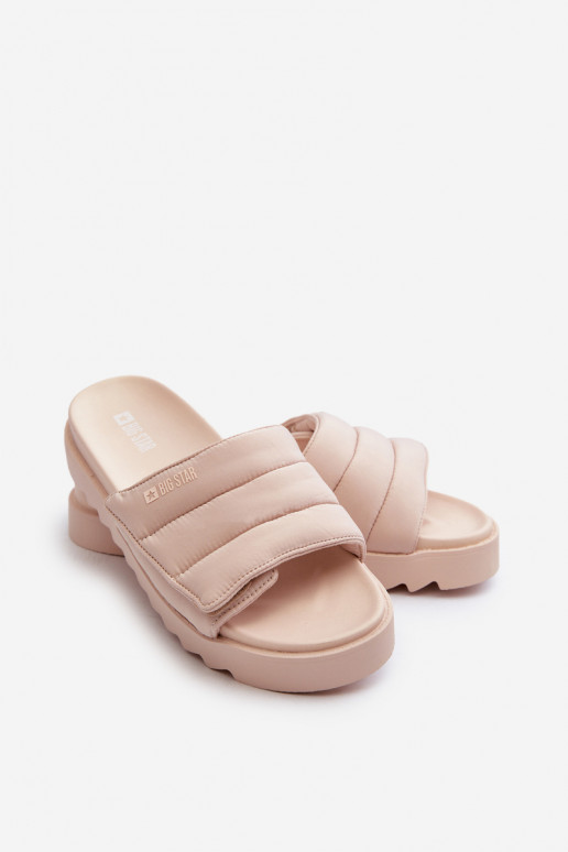 Sandali con plateau Big Star beige